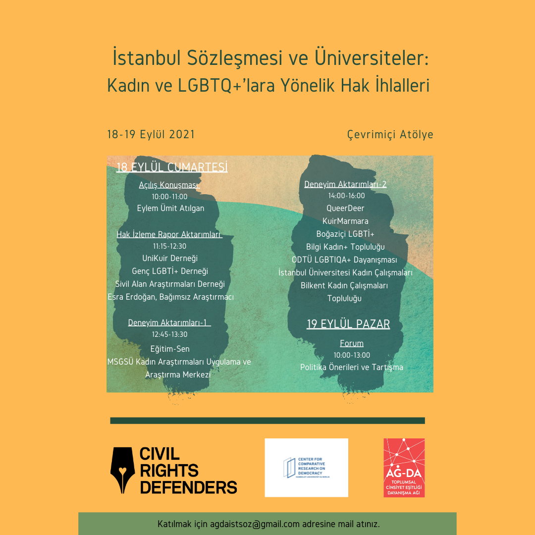 ig_İstanbul Sözleşmesi ve Üniversiteler Kadın ve LGBTQ’lara Yönelik Hak İhlalleri Atölyesi
