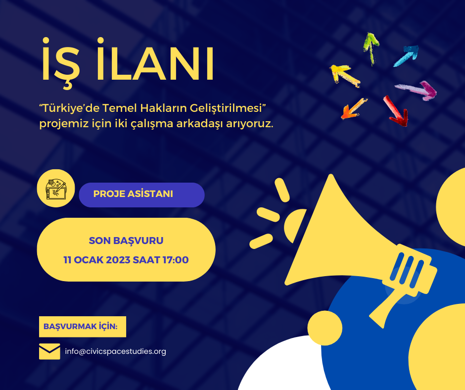 Sivil Alan Araştırmaları Derneği İş İlanı